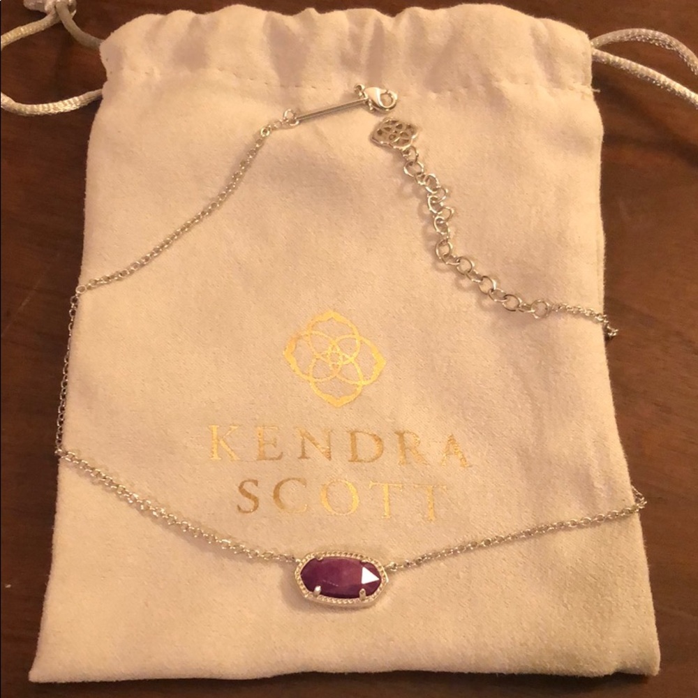 Kendra Scott Purple Pendant Necklace